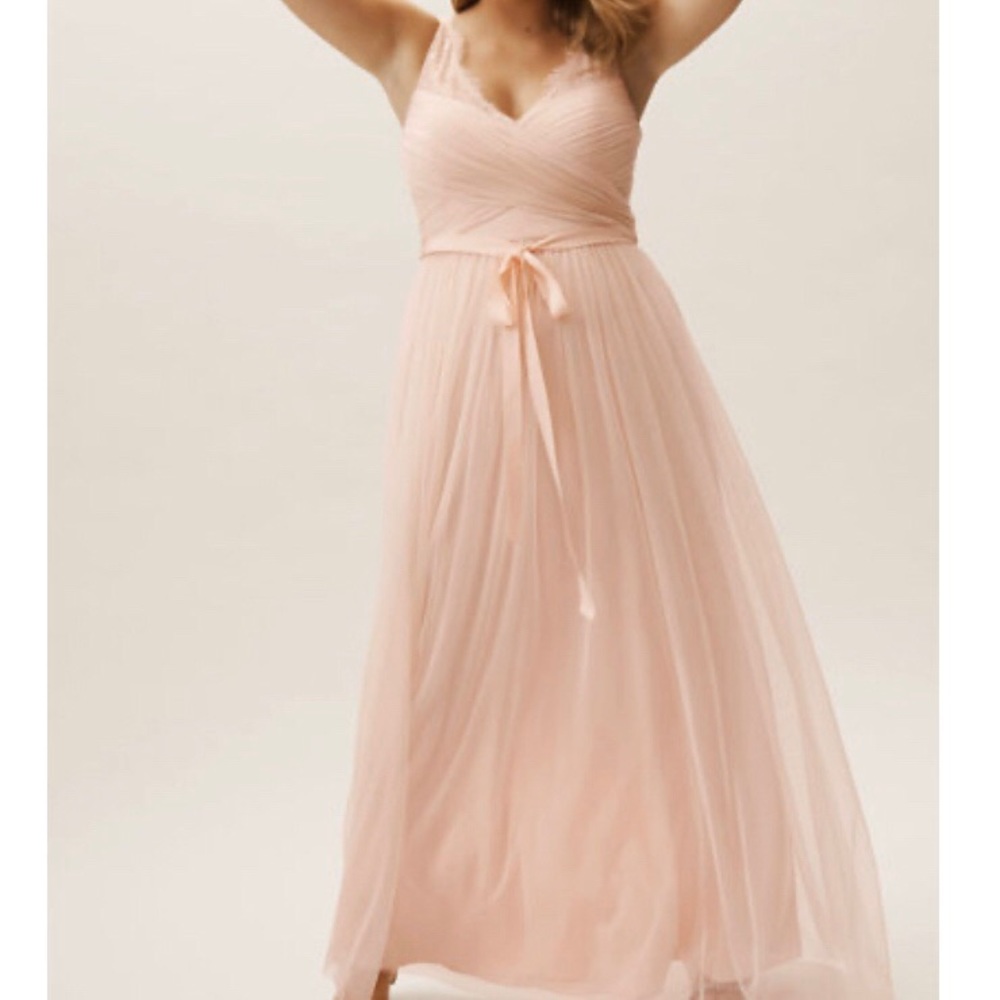 BHLDN Hitherto Fleur Dress Blush